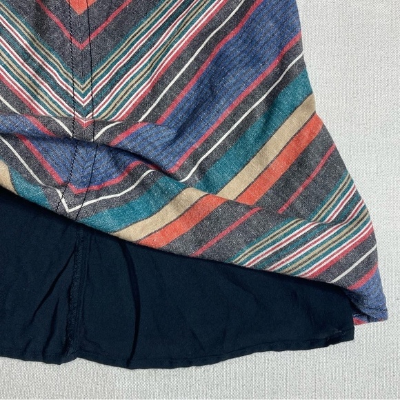 FREE PEOPLE | Yours Truly Multicolor Chevron Striped Mini Skirt - Picture 10 of 16
